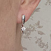 Золотые серьги с бриллиантами 0,62Ct SI1/I, 0.10Ct VS1/I, фото 3