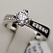 Золотое кольцо 18р с бриллиантами, 0.48Ct SI1/1, 0.12Ct VS1/I, фото 4