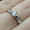 Золотое кольцо 18р с бриллиантами, 0.48Ct SI1/1, 0.12Ct VS1/I, фото 9
