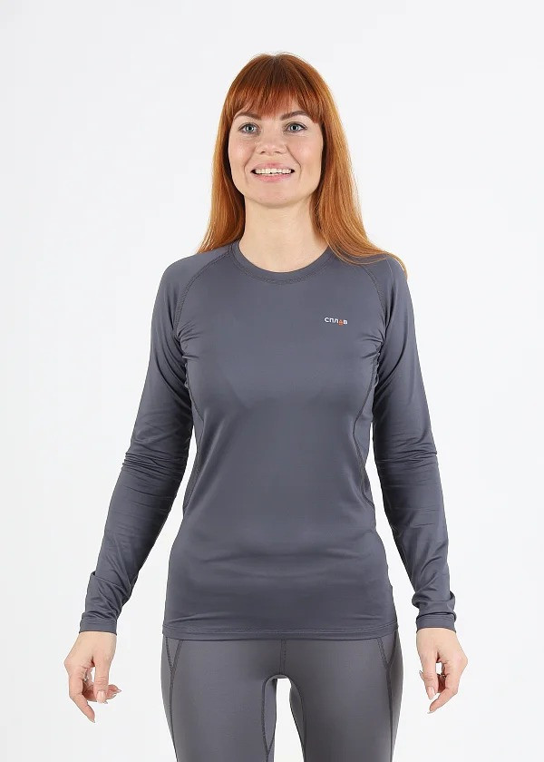 Термобелье женское Сплав Energy Rose футболка L/S серая (46/164), фото 1