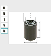 Фильтр топливный BOSCH 1 457 434 154(KC 24)