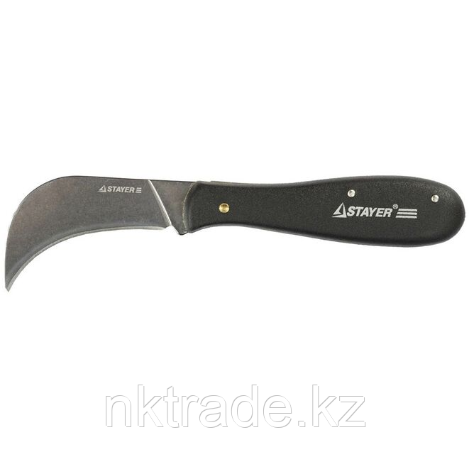 Нож STAYER "PROFI" складной, для листовых материалов, 200 мм (09291)