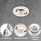 Св-к SY5572R ROUND GU10 WHITE без лампы, фото 2