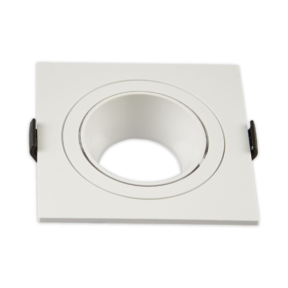 Св-к SY5572S SQUARE GU10  WHITE без лампы, фото 1