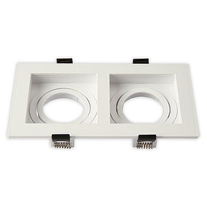 Св-к SY5570S-2 SQUARE GU10 WHITE без лампы