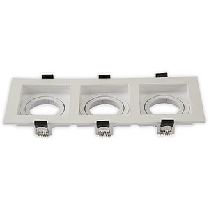 Св-к SY5570S-3 SQUARE GU10 WHITE без лампы