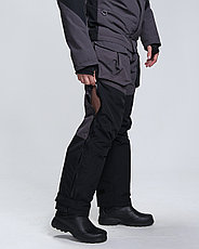 Костюм зимний для охоты и рыбалки TRITON PRO ANGLER -15°C (ткань таслан серый/черный), размер 44-46, фото 5