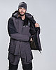 Костюм зимний для охоты и рыбалки TRITON PRO ANGLER -15°C (ткань таслан серый/черный), размер 60-62, фото 8