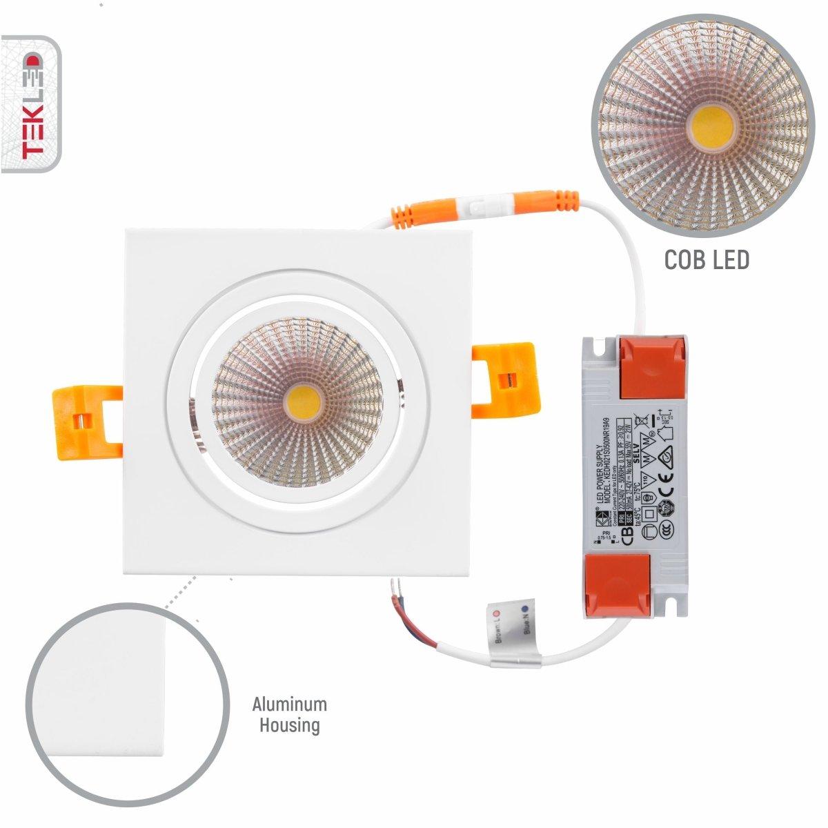 Свет-к LED OC003A 1х5W 3000K WHITE UK IP20 - фото 2 - id-p113872940