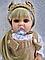 Кукла реборн Baby Born говорящая в бежевом 55 см аксессуары в комплекте, руки и ноги подвижные, фото 2