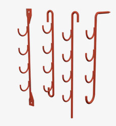 Конструкции для крепления кабелей в горизонтальных и наклонных выработках