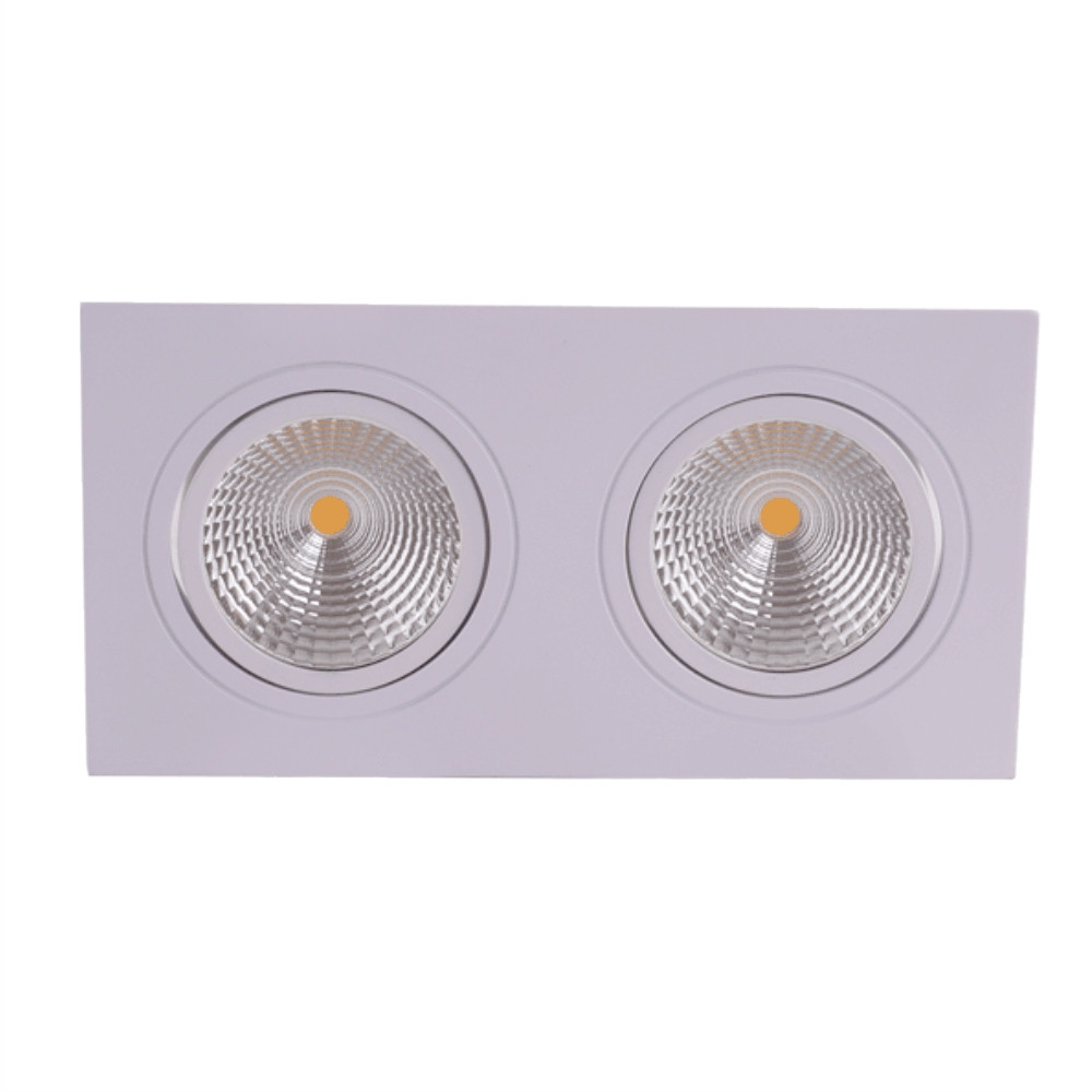 Свет-к LED OC003B 2х10W 4000K WHITE UK IP20