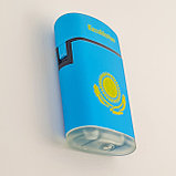 Зажигалка "Казахстан" №518, с турбонаддувом, с крышкой, фото 7