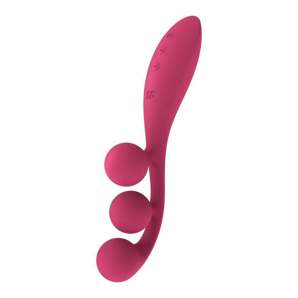 Мультифункциональный вибратор для тройной стимуляции Satisfyer Tri Ball 1 красный