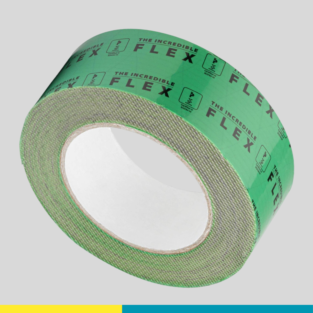 Армированный скотч для кровельных пленок и пароизоляции Tectis The Incredible Flex, 50 мм х 25 м - фото 1 - id-p107253573