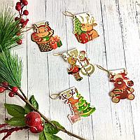 Открытки новогодние набор 8 шт Новогодний олень