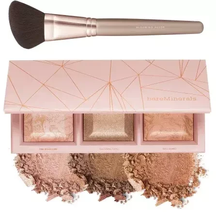 Хайлайтеры для лица: BareMInerals Crystalline Glow Bronze & Highlight Palette 7.5 g. - фото 2 - id-p113818610