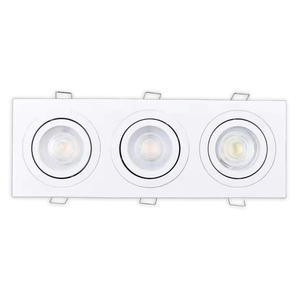 Св-к MR16 GRILLE GU5,3x3 WHITE L280xW92xH25мм, фото 1