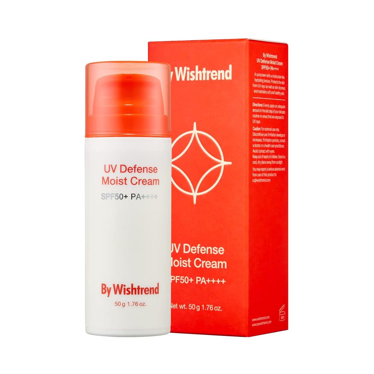 Солнцезащитный крем: by Wishtrend UV defence moist cream SPF50+ - фото 1 - id-p113818849