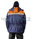 Куртка зимняя УРАЛ темно-синий/оранжевый, фото 2