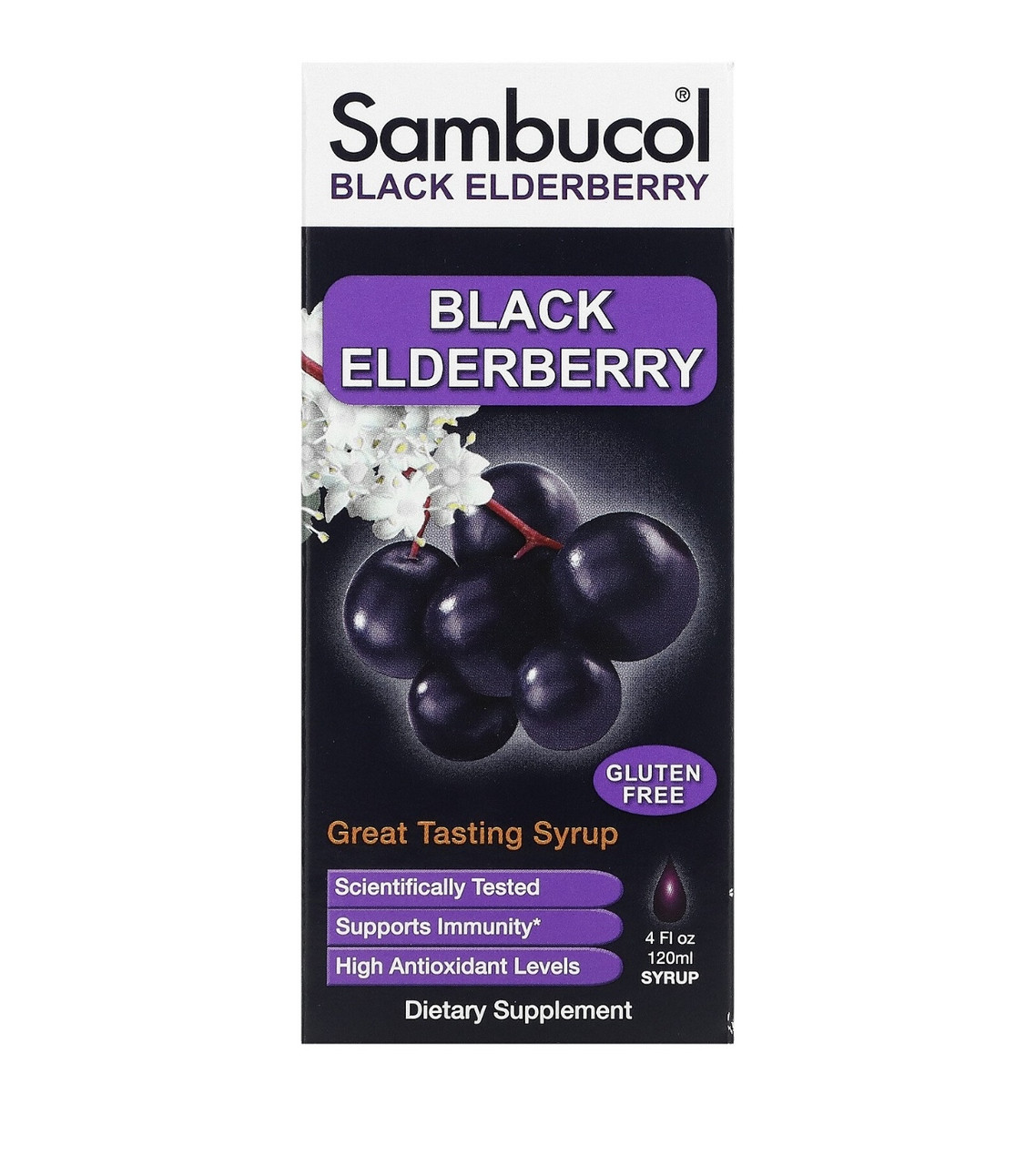 Sambucol сироп из черной бузины 120мл - фото 1 - id-p113875109