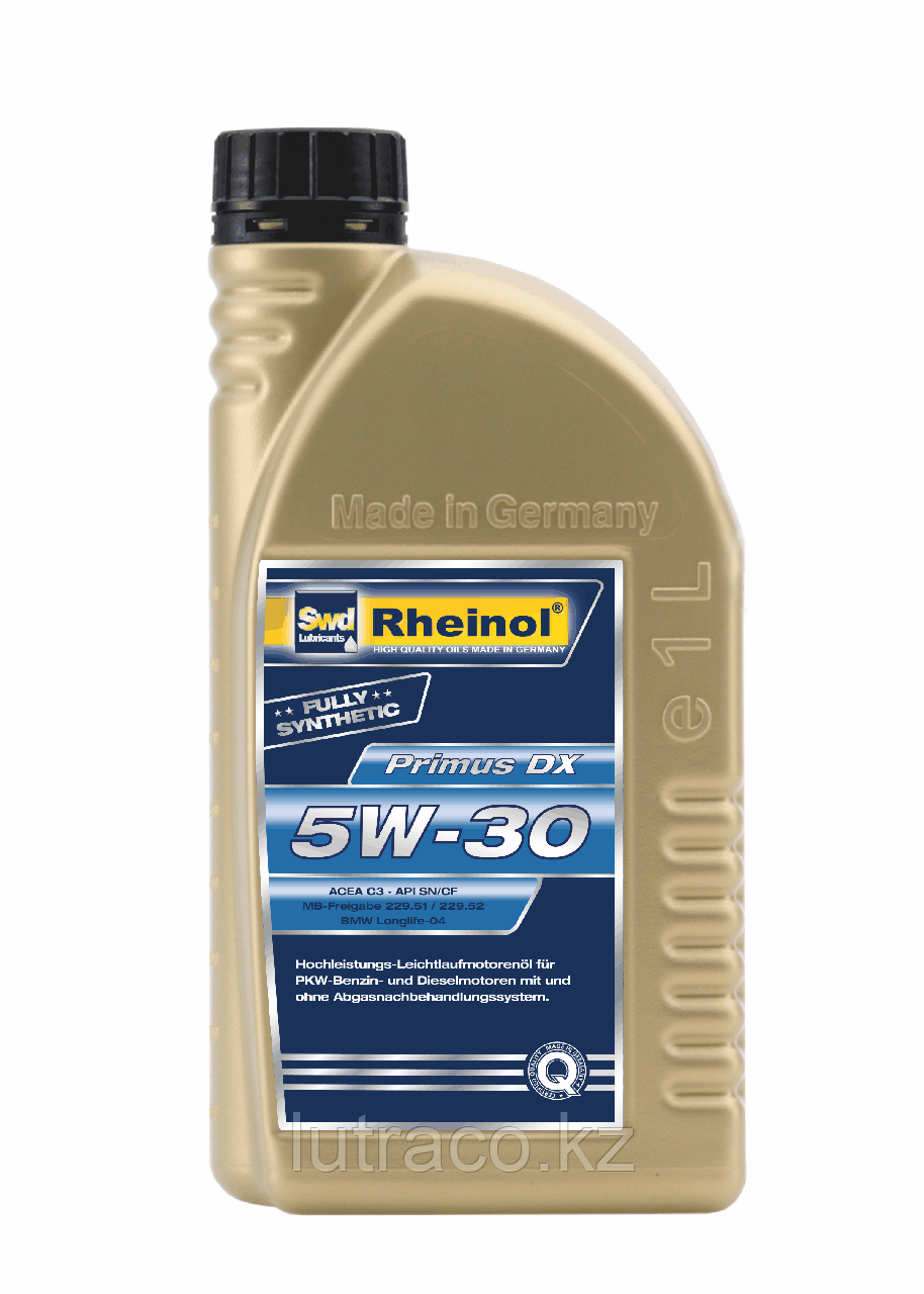 SwdRheinol Primus DX 5W-30 - Полностью синтетическое моторное масло 1 литр - фото 1 - id-p113875300