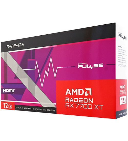 Видеокарта Sapphire AMD Radeon RX 7700 XT PULSE (11335-04-20G) черный - фото 2 - id-p113874675