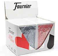 Игральные карты Fournier 2818 100% пластик, красная и синяя рубашка