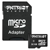 Карта памяти MicroSD Patriot LX microSDHC, 32GB, PSF32GMCSDHC10