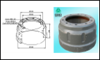 Барабан тормозной передний H=240 d=420 h=170