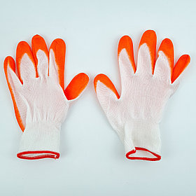 Прорезиненные перчатки, оранжевые