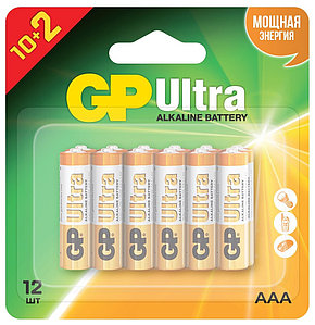 Батарейки GP ULTRA  Alkaline (AAA), 12 шт.
