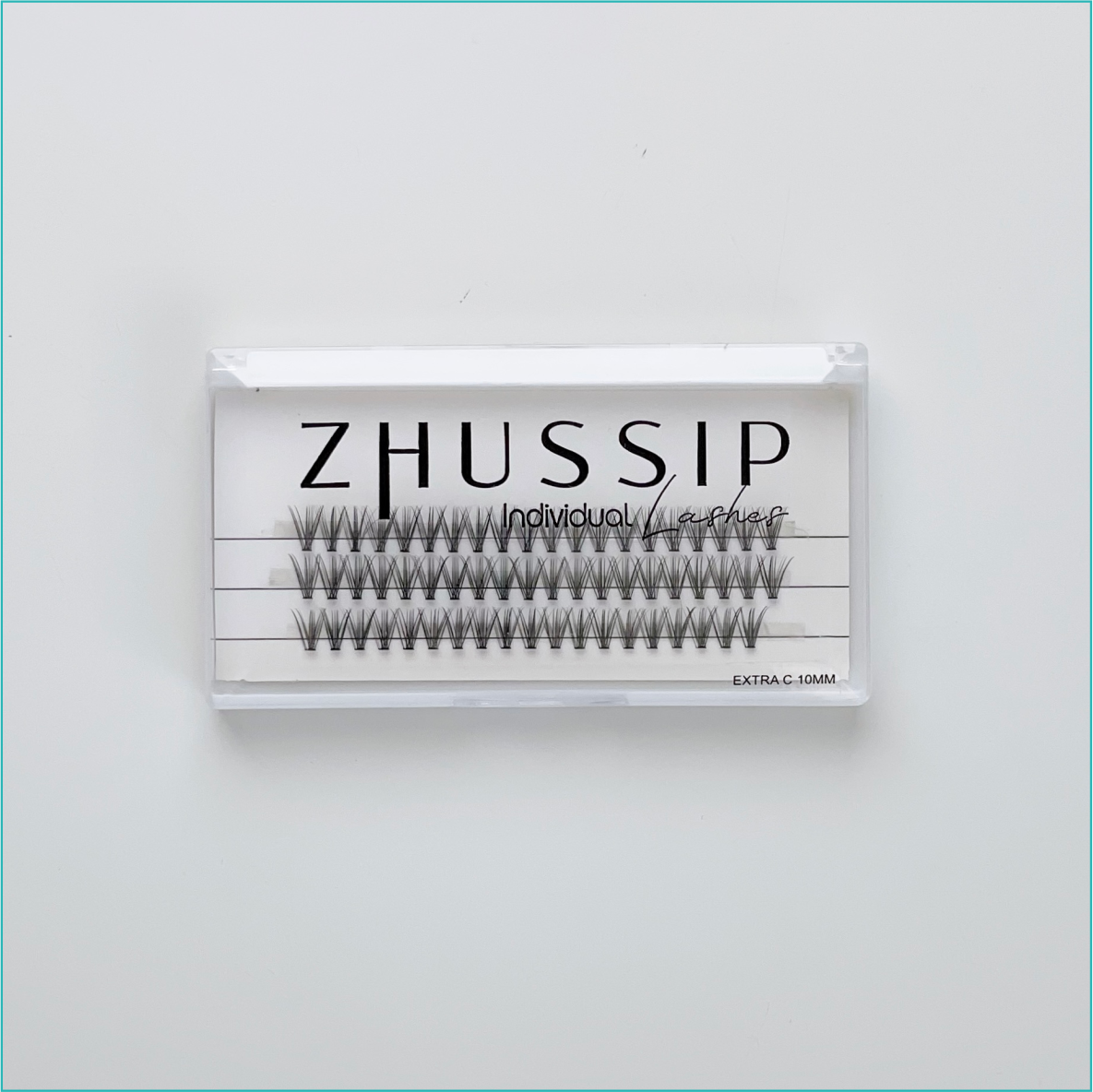 Пучковые накладные ресницы ZHUSSIP “С 10 Close Up" (Extra)