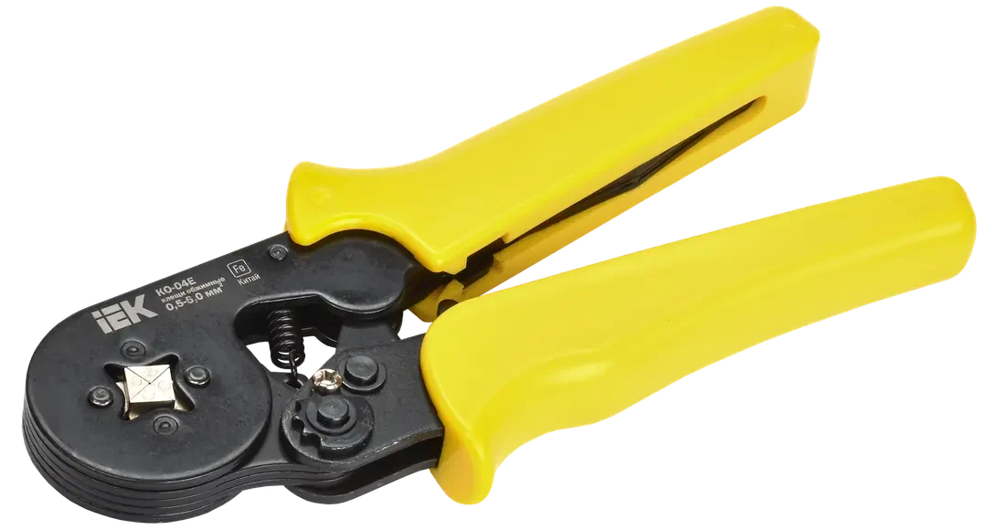 Клещи обжимные КО-04Е 0,5-6,0мм2 (квадрат) IEK, фото 1