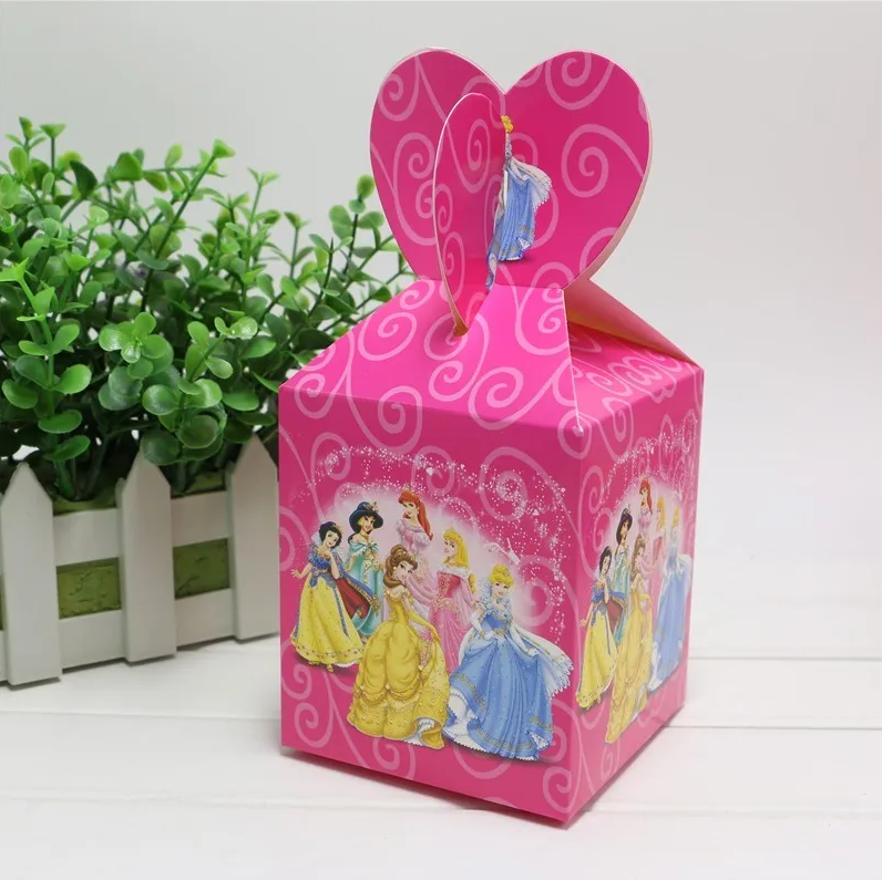 Подарочная коробка диснеевские принцессы 21*10 см розовая - фото 1 - id-p113881300