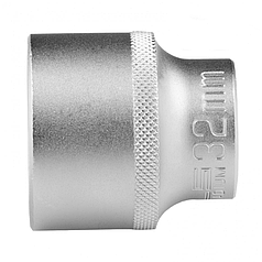 Головка торцевая, 32 мм, 12-гранная, CrV, 1/2", хромированная// Stels