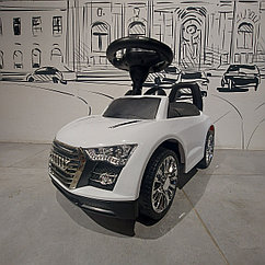 Красивый Толокар "Audi" - Белый. Игрушка. Машинка. Каталка. Талакар. Толкач. Ауди. Подарок.
