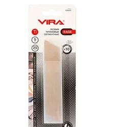 Лезвия для ножей Vira Rage сегментированные титан 25 мм 5 шт.