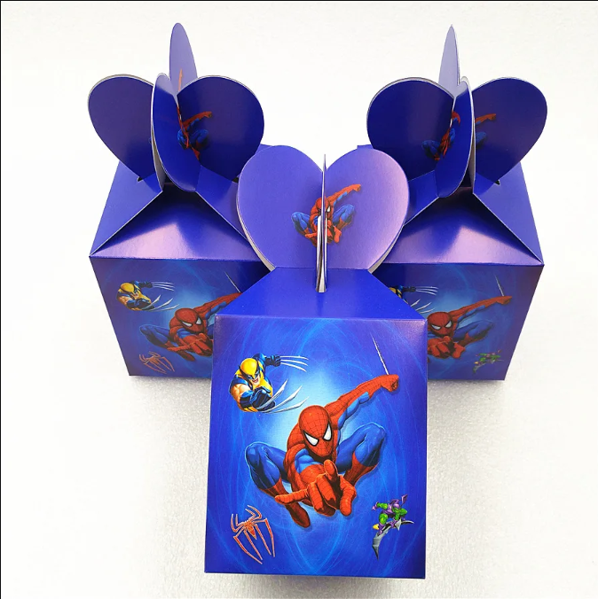 Подарочная коробка герой марвел 21*10 см синяя - фото 3 - id-p113881519