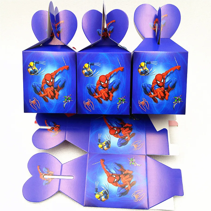 Подарочная коробка герой марвел 21*10 см синяя - фото 5 - id-p113881519