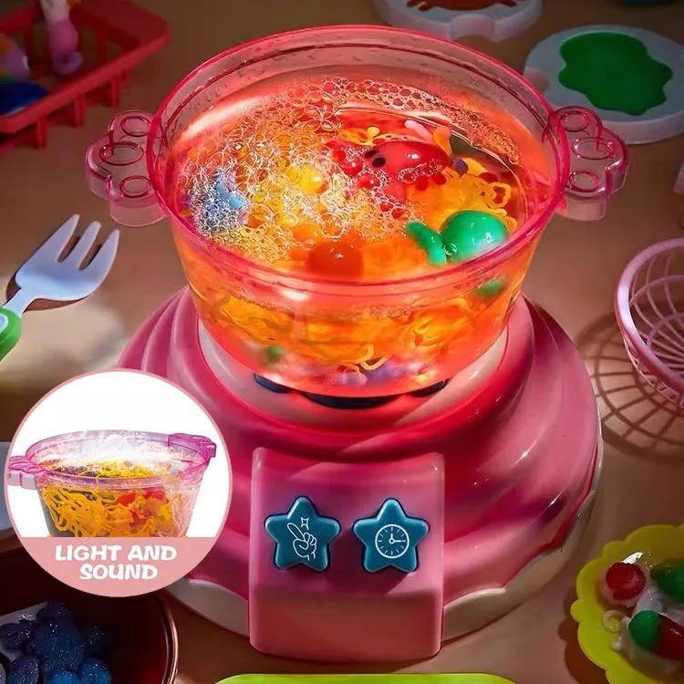Кухонный набор Magic Water Hot Pot Machine 3D Кухонная игрушка для приготовления пищи