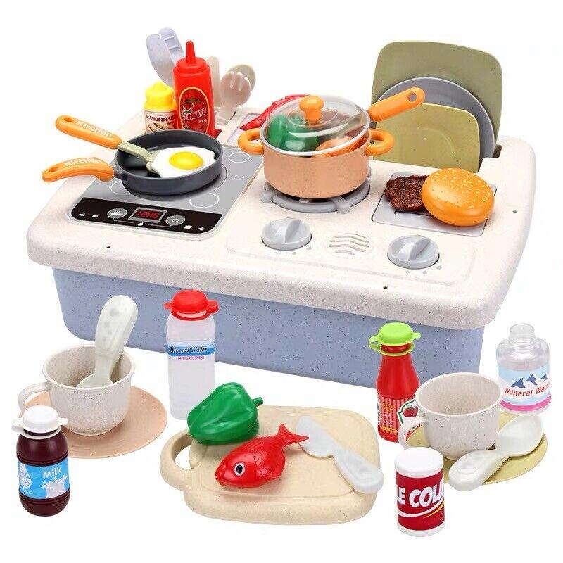 Набор для приготовления пищи, детская игрушка, экологически чистый подарок, ролевая игра, плита. - фото 2 - id-p113881740