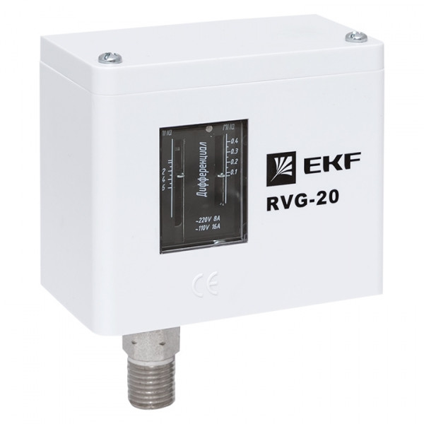 Реле избыточного давления EKF RVG-20-0,6 (0,6 МПа) - фото 1 - id-p113892999