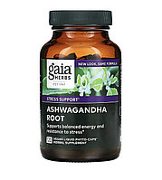 Gaia herbs корень ашваганды 120 веганских фито капсул с жидкостью