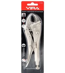 Зажимные клещи Vira с фиксатором регулируемые 180 мм