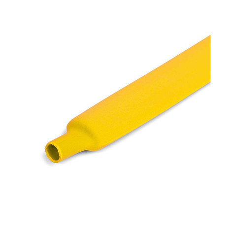 Трубка термоусаживаемая Deluxe 12/6 жёлтая (100 м в упаковке), фото 2