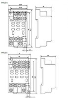 Разъем для реле РM slim 23/1 Push-in 230VАС/60VDC EKF AVERES