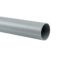 ПВХ қатты тегіс құбыр d50 мм (3 м) (21 м/уп) сұр EKF-Plast