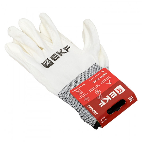 Перчатки рабочие PROFI Touch для чистовых работ (15 класс, 9 размер) EKF Expert - фото 1 - id-p113892564