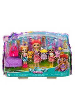 Enchantimals Family Callista Cat Набор кошек куклы + животные Mattel,семейство кошек Кармел